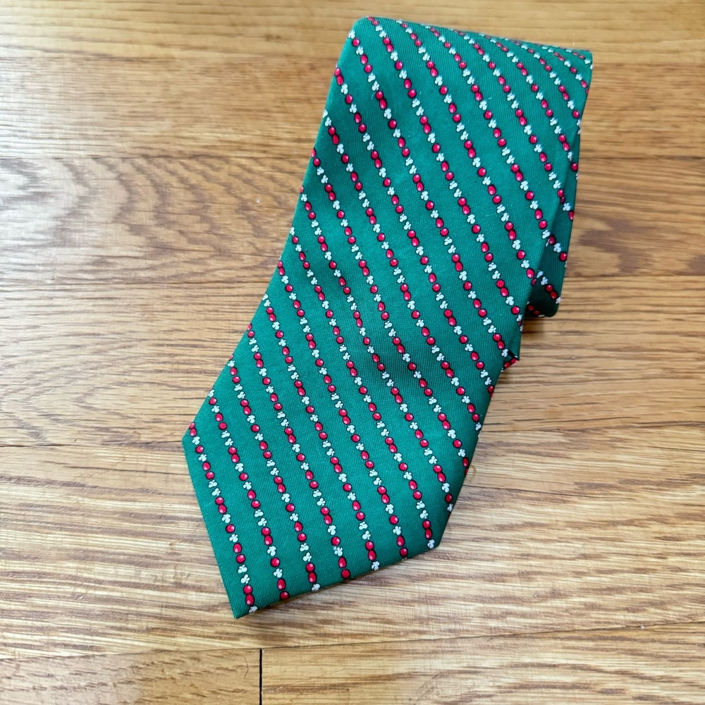 Vineyard Vines Popcorn Tree Garland Silk Tie- NWT